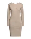 Odi Et Amo Short Dresses In Beige