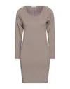 Odi Et Amo Short Dresses In Beige