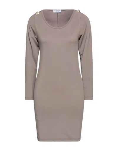 Odi Et Amo Short Dresses In Beige