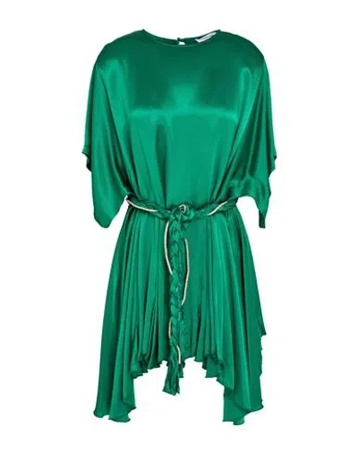 Odi Et Amo Woman Mini Dress Emerald Green Size 8 Viscose