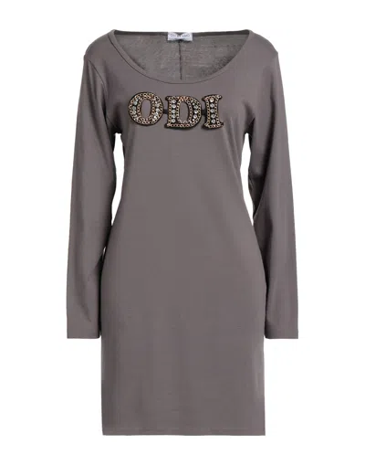 Odi Et Amo Short Dresses In Grey