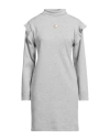 Odi Et Amo Woman Mini Dress Light Grey Size M Cotton In Grey