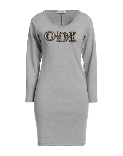Odi Et Amo Short Dresses In Grey