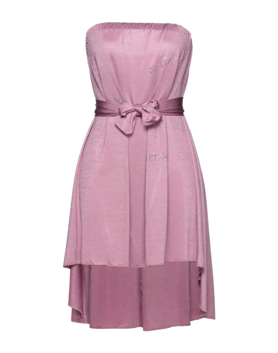 Odi Et Amo Woman Mini Dress Light Purple Size L Viscose