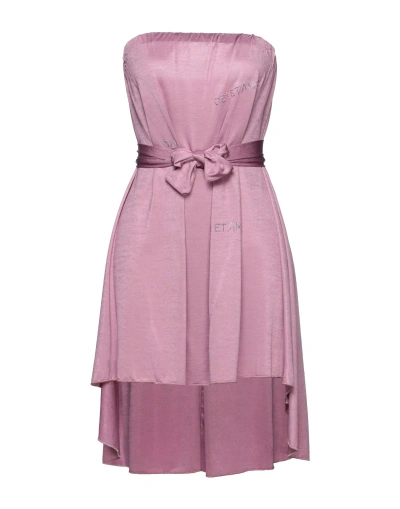 Odi Et Amo Woman Mini Dress Light Purple Size L Viscose In Purple