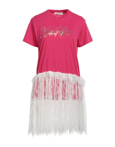 Odi Et Amo Short Dresses In Magenta