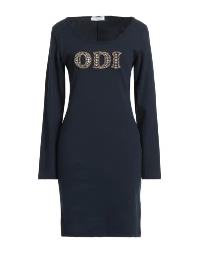 Odi Et Amo Short Dresses In Blue