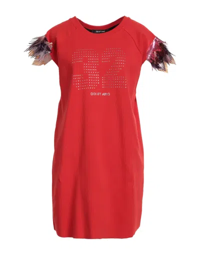 Odi Et Amo Short Dresses In Red