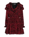 Odi Et Amo Woman Mini Dress Red Size 8 Polyester, Elastane In Red