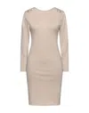 Odi Et Amo Short Dresses In Beige
