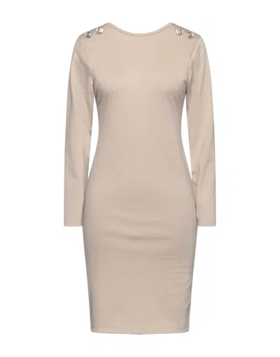 Odi Et Amo Short Dresses In Beige