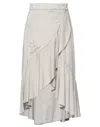 Odi Et Amo Midi Skirts In Beige