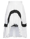 Odi Et Amo Woman Mini Skirt White Size 8 Viscose In White