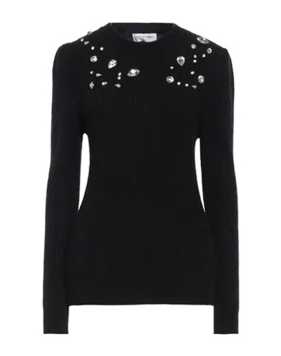 Odi Et Amo Woman Sweater Black Size 2 Acrylic, Polyamide, Mohair Wool, Wool, Elastane