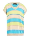 Odi Et Amo Woman Sweater Light Green Size M Viscose, Metallic Polyester, Polyamide In Green
