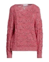 Odi Et Amo Woman Sweater Red Size Xl Cotton, Polyacrylic
