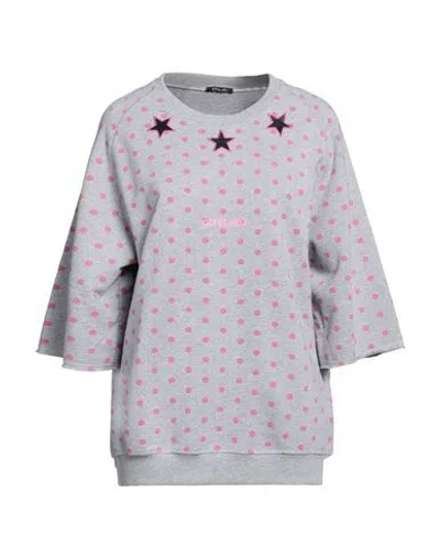 Odi Et Amo Woman Sweatshirt Grey Size S Cotton