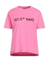 Odi Et Amo Woman T-shirt Fuchsia Size M Polyester In Pink
