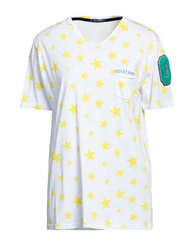 Odi Et Amo Woman T-shirt White Size S Cotton