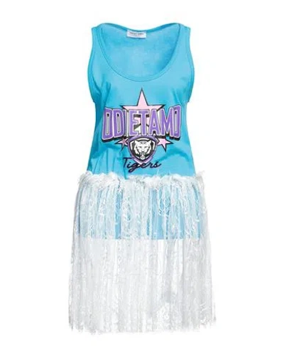 Odi Et Amo Woman Top Azure Size M Cotton In Blue