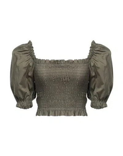 Odi Et Amo Woman Blouse Military Green Size Onesize Cotton