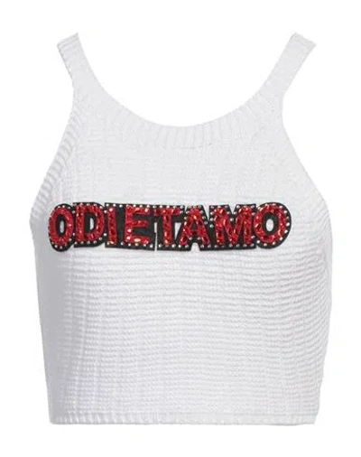 Odi Et Amo Woman Top White Size M Cotton