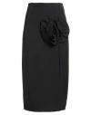 Odì Odì Woman Midi Skirt Black Size L Polyester, Viscose, Elastane