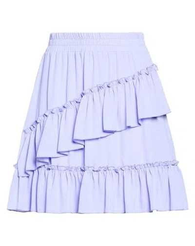Odì Odì Woman Mini Skirt Lilac Size S Polyester In Purple