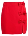 Odì Odì Woman Mini Skirt Red Size M Polyester, Viscose, Elastane In Red