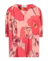 Odì Odì Woman Shirt Salmon Pink Size M Polyester, Elastane In Salmon Pink