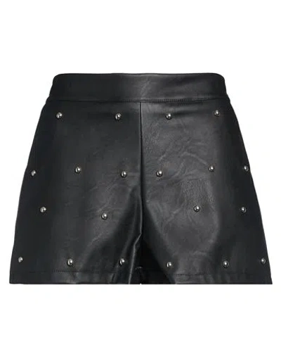Odì Odì Woman Shorts & Bermuda Shorts Black Size L Polyurethane