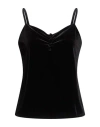 Odì Odì Woman Top Black Size L Polyester, Elastane