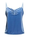 Odì Odì Woman Top Light Blue Size M Polyester, Elastane