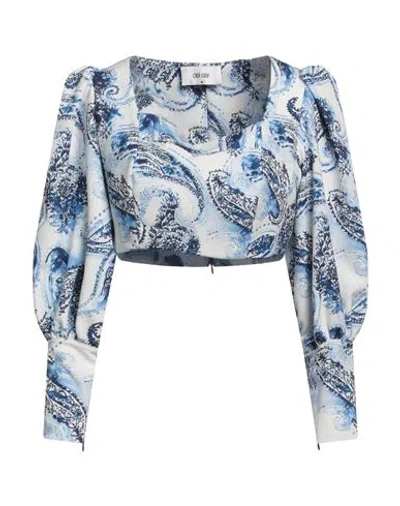 Odì Odì Woman Top Light Blue Size S Polyester, Elastic Fibres