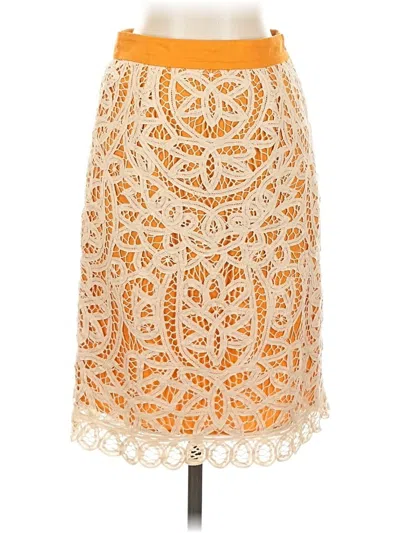Pre-owned Odille Formal Skirt In Orange