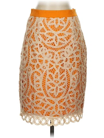Pre-owned Odille Formal Skirt In Orange