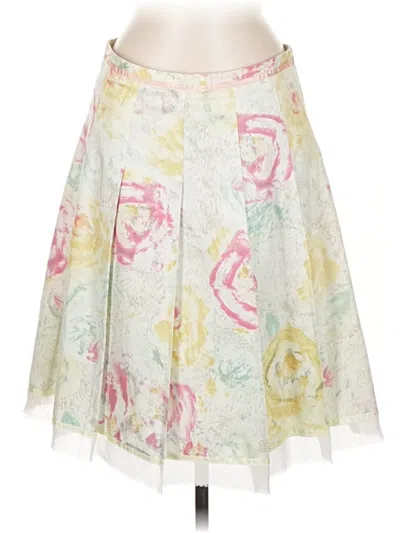 Pre-owned Odille Formal Skirt In White