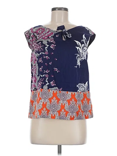 Pre-owned Odille Sleeveless Blouse In Blue