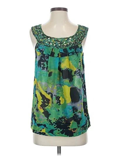 Pre-owned Odille Sleeveless Blouse In Green