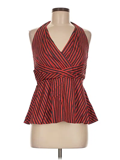 Pre-owned Odille Sleeveless Blouse In Red