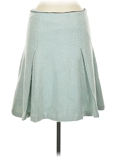 Pre-owned Odille Wool Skirt In Teal