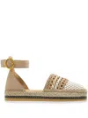 Odissi Ankle Strap Espadrilles In Nude