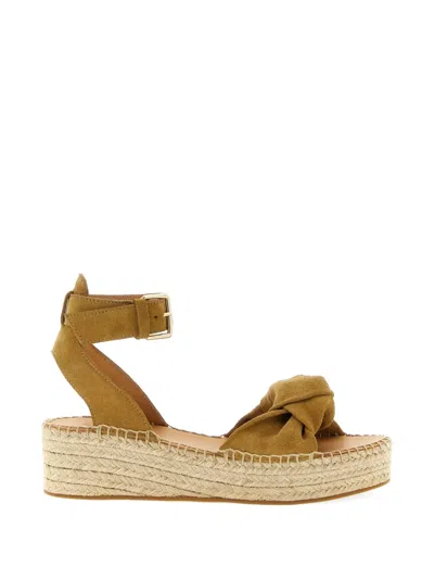 Odissi Bella Heeled Espadrilles In Brown
