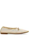 Odissi Bow Detailing Ballerina Shoes In 中性色