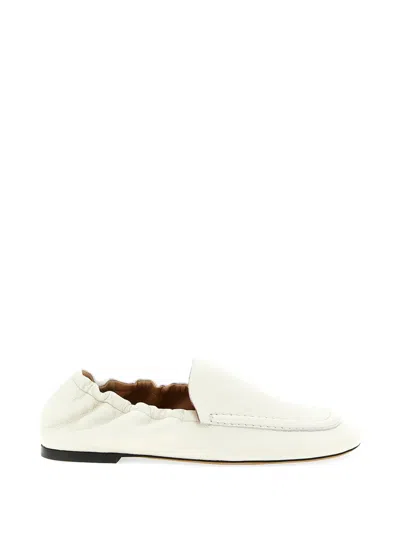 Odissi Siena Nappa Moccasins Loafers White