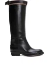Odissi Emilie Strap-detail Knee-high Boots In Animal Print