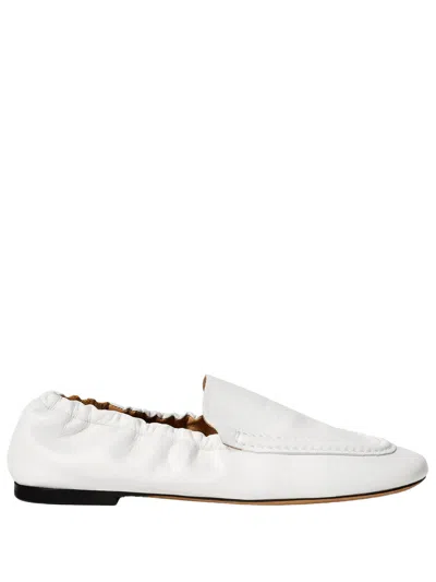 Odissi Juno Nappa Leather Loafers In White