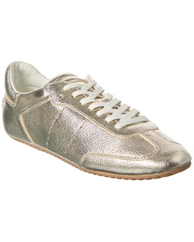 ODISSI ODISSI LAMINATED METALLIC LEATHER SNEAKER