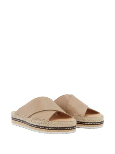 Odissi Lily Criss-cross Sandal In Brown