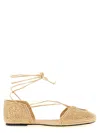 Odissi Lima Rafia Espadrilles In Gold